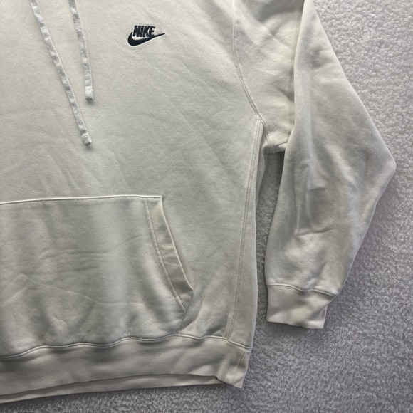 Nike Hoodie Adult Large White Sweatshirt Embroidered Logo Sportswear Active Gym - Picture 4 of 16